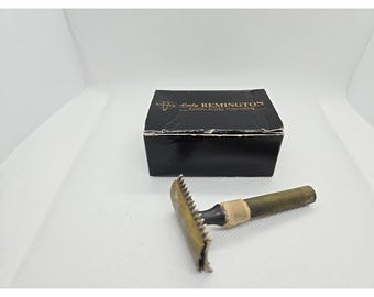 Rasoio di sicurezza Remington Lady, vintage e antico, del 1912, in 3 pezzi.