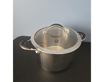 J A Henckels Int'l Classic Clad 18-10 Stainless Steel Stock Pot~ 4L w/ Lid