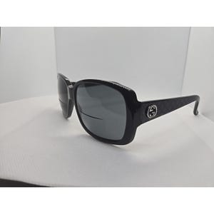 GUCCI Sunglasses GG 3161/S Square Black Silver Interlocking G Logo 59-15 130