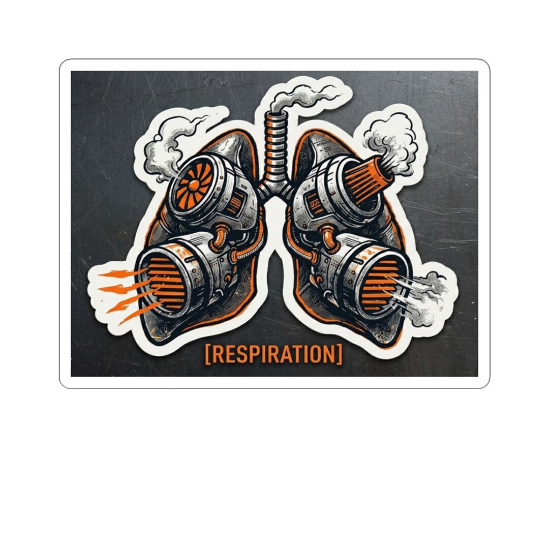 Respiration Bionic Decal Sticker - Etsy
