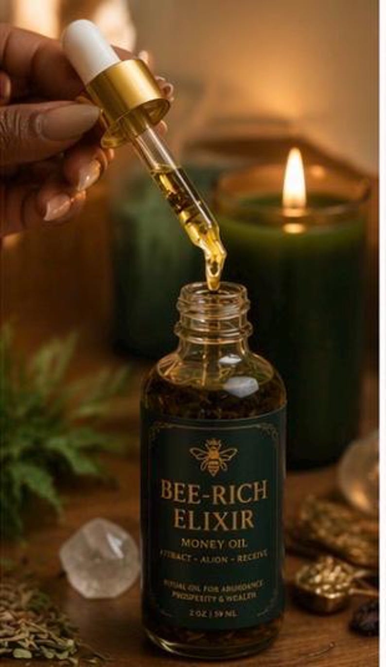 Bee Rich Elixir Money Oil for Abundance Prosperity Manifestation - Etsy
