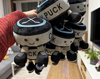 Hockey Plüsch|Hockey Fan Niedlicher Cartoon Charme,Hockey Puck Plüsch Schlüsselanhänger|Hockey Fan Geschenk