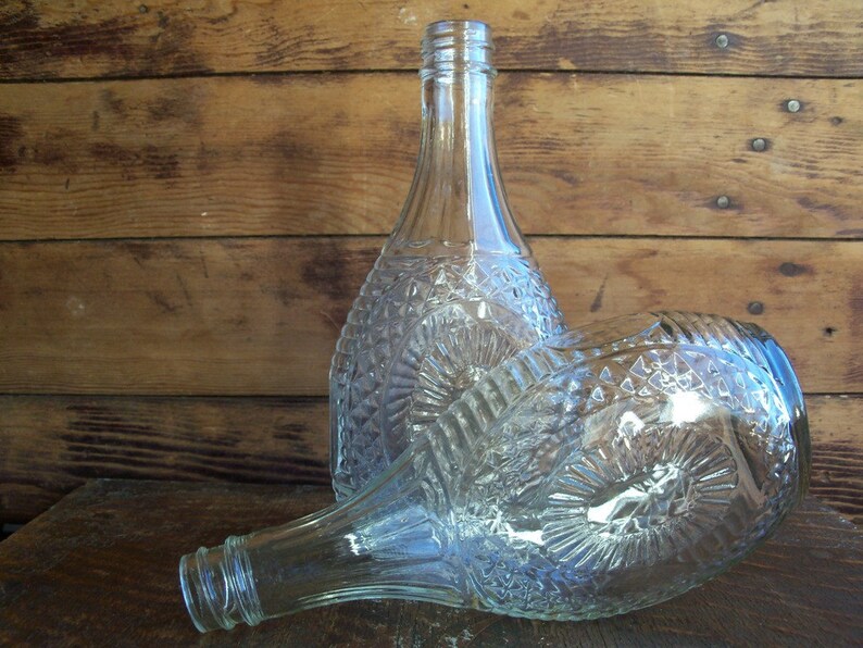 Old Log Cabin Maple Syrup Bottles Pair 2 Vintage 1950s Etsy