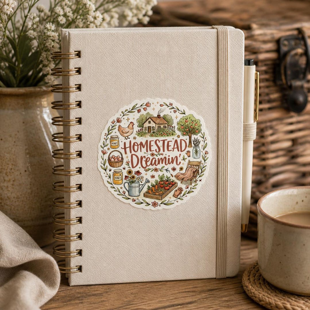 Homestead Dreamin Sticker Cottagecore Sticker Homestead Lifestyle ...