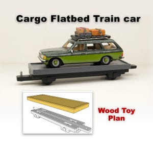 DIY Wooden Flatbed Train Car Plans PDF