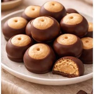 Buckeyes Recipe Printable | Classic Peanut Butter Chocolate Candy | Old-Fashioned Family Recipe PDF | From Home