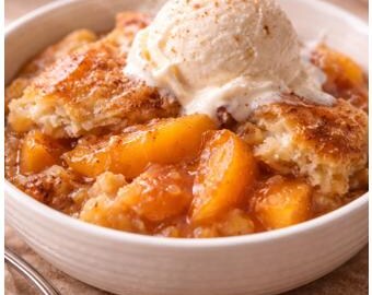 Peach Cobbler Recipe Printable | Classic Southern Dessert | Old-Fashioned Family Recipe PDF | Recipes from Home