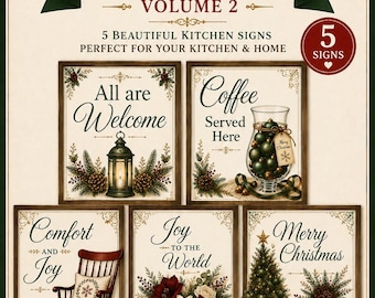 Christmas Kitchen Signs - Decor