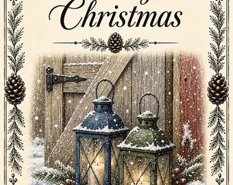 Christmas Card Image - Two Lanterns