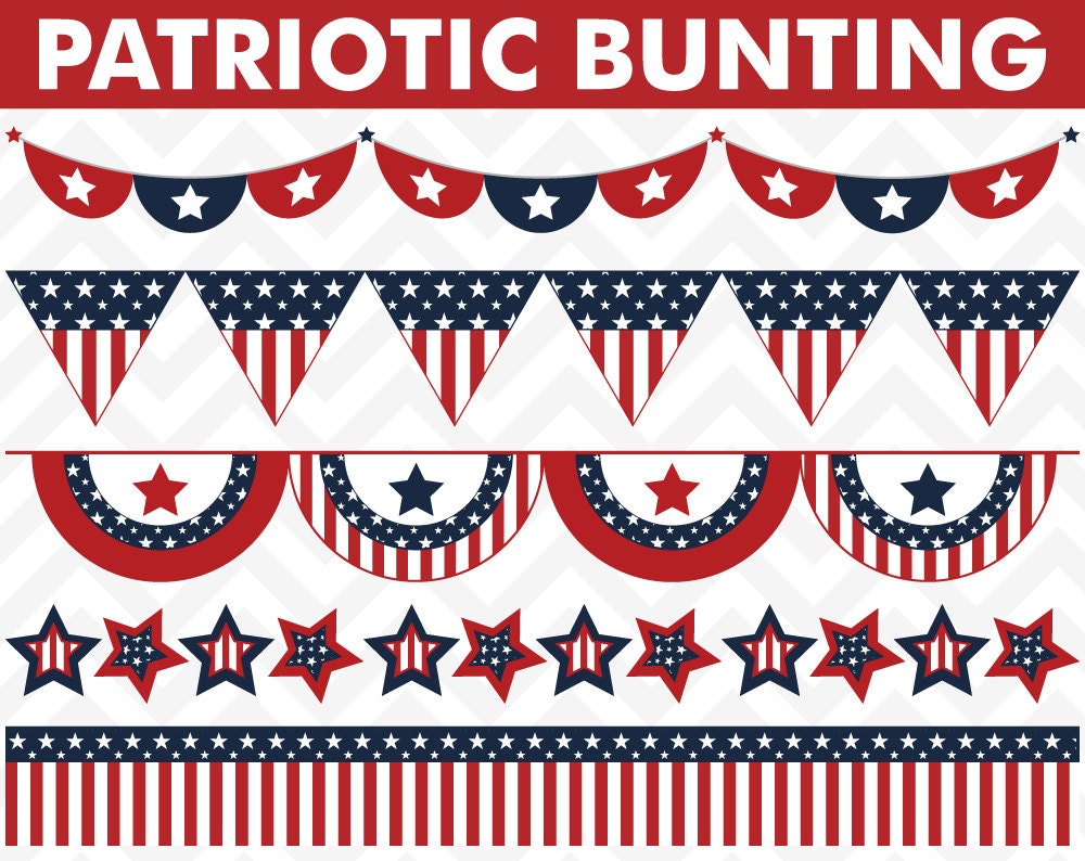 July 4th Clipart July 4th Clip Art Digital Clipart 4th of | Etsy