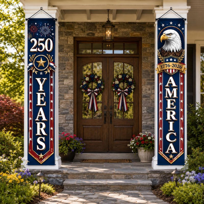 Patriotic Porch Banners - Etsy