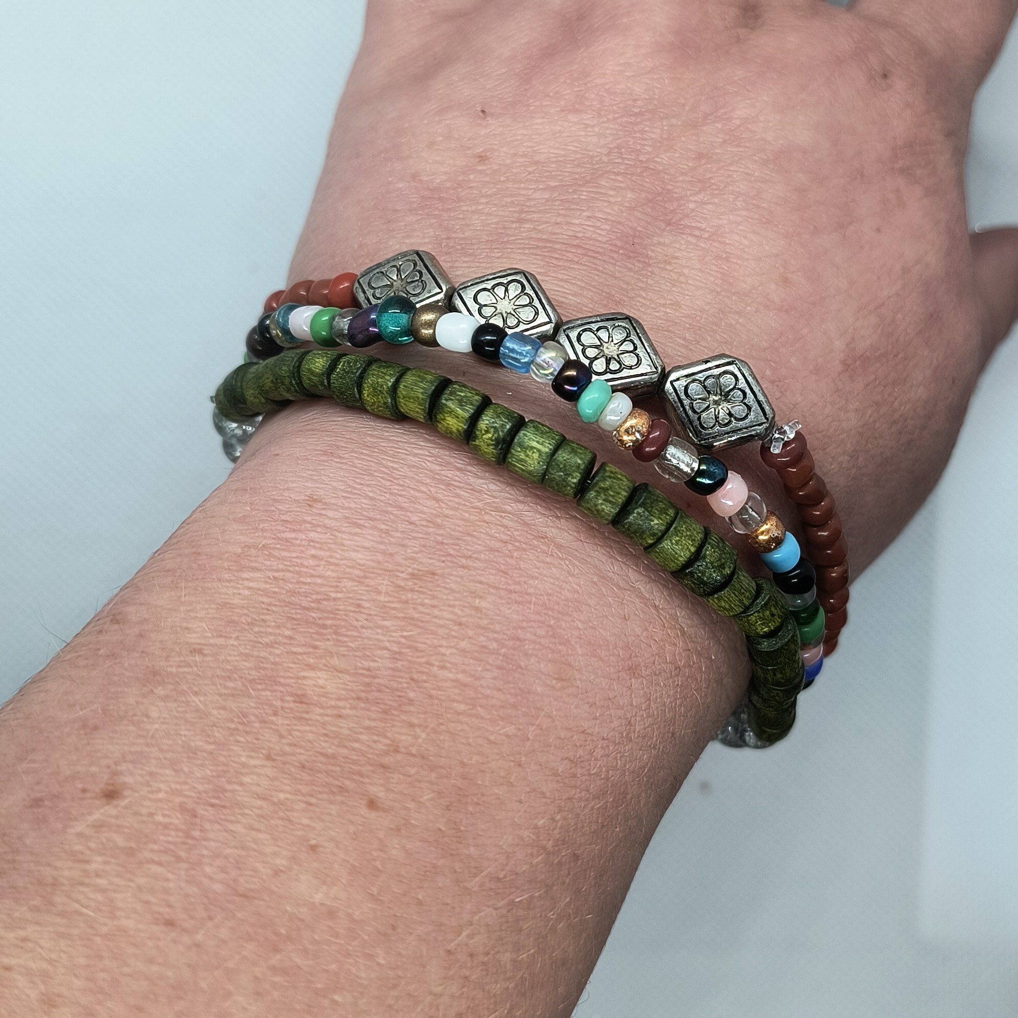 Bracciali Elastici Con Fiocco E Perline Blu E Bianche – Set Di Gioielli In Oro 18k, Stile Retrò In Porcellana - 5