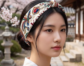 Bandana piłkarska z Korei Południowej na zamówienie, satynowy szalik z okazji meczu w Korei, prezent z okazji dumy kraju