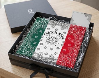 Bandana z Meksyku na zamówienie, miękki szalik z motywem flagi Meksyku, meksykańskie nakrycie głowy, dodatek na festiwal piłkarski