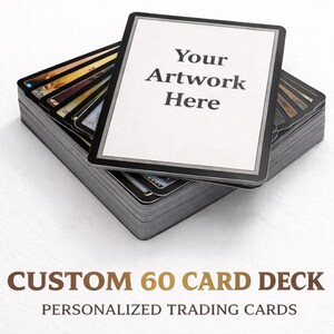 Impresión personalizada de mazos de 60 cartas / Cartas coleccionables personalizadas / Prototipos de cartas para juegos