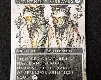 Lightning Greaves - MTG Original Art Playtest Card