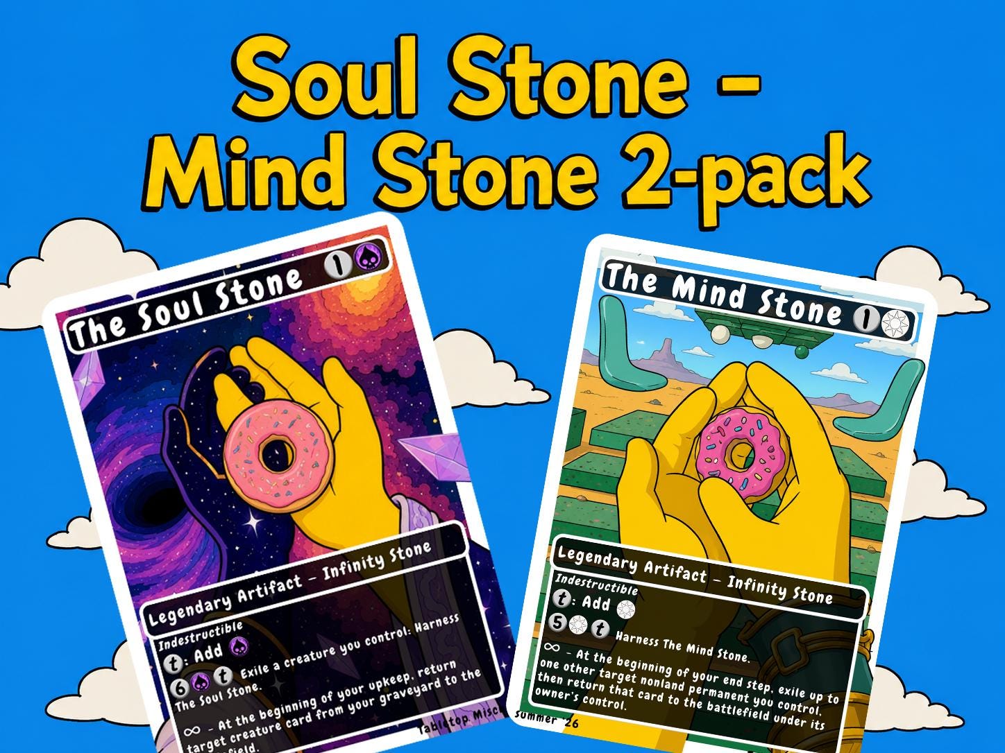 The Soul Stone/the Mind Stone | 2-pack Proxy Cards - Etsy
