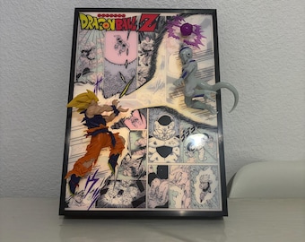 3D LED Manga Frame – Goku vs. Frieza (Dragon Ball Z) – Epic Battle