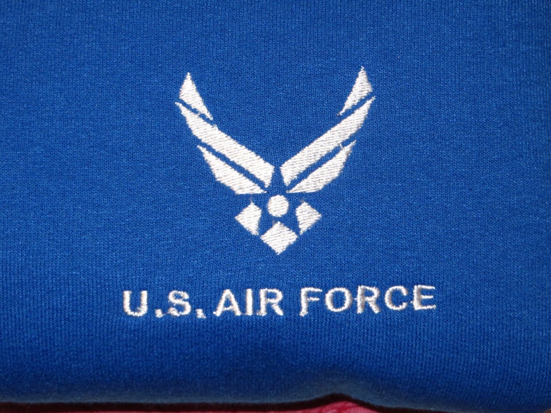 Embroidered US Air Force Logo Wings Hoodie Unisex - Etsy