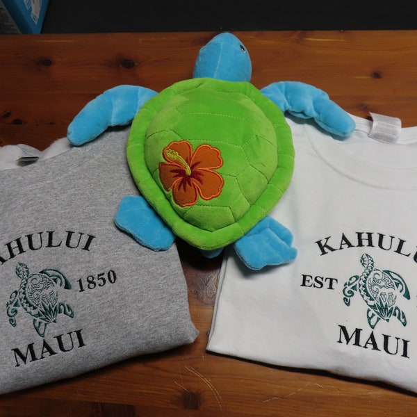 Embroidered Kahului-Maui T Shirt or Sweatshirt you choose