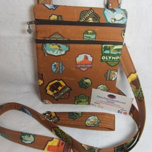 Handcrafted Crossbody Bag-  National Parks - Travel    FREE US SHIPPING