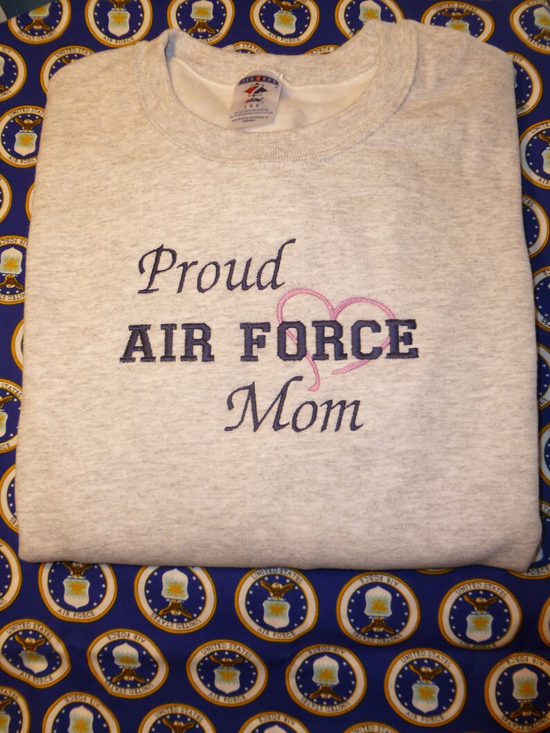 proud air force mom sweatshirt