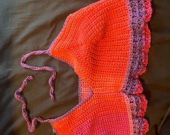 Bralit de ganchillo hecho a mano