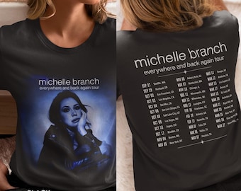 T-shirt unisexe Michelle Branch Tournée 2026, T-shirt de concert Michelle Branch, T-shirt Tournée 2026, Cadeau pour les mélomanes, T-shirt unisexe style vintage