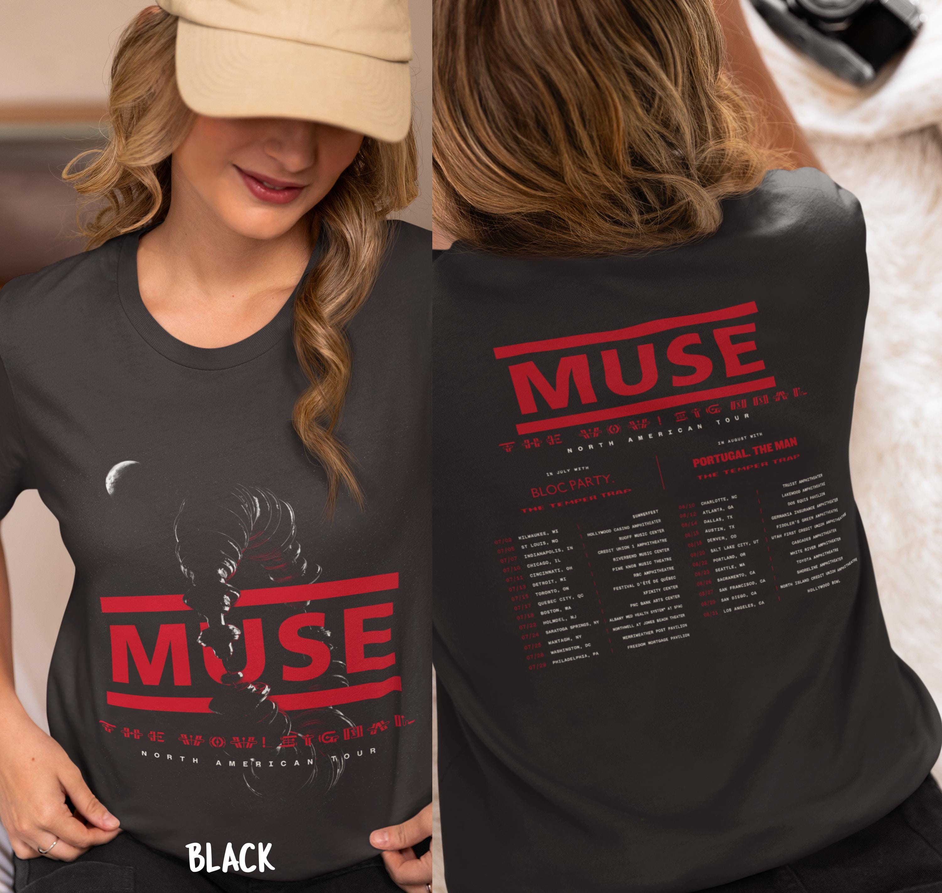 Unisex Muse Tour 2026 T-shirt – Unisex Concert Tee – Alternative