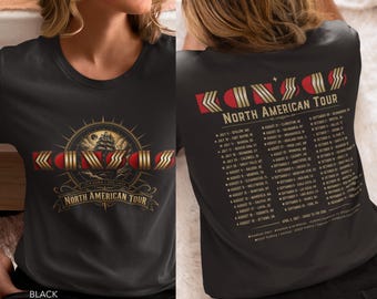T-shirt unisexe du groupe Kansas Tour 2026, T-shirt de concert du groupe de rock Kansas, T-shirt de musique rock classique, T-shirt vintage de tournée rock, Cadeau unisexe