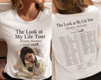 T-shirt unisexe inspiré de Gracie Abrams, style vintage, pour les fans de musique, avec un graphisme esthétique, idéal comme cadeau pour les concerts indie pop.