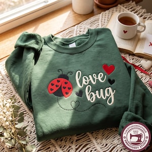 Embroidered Love Bugs Sweatshirt Dancing LadyBug Shirt, The Last Of The Bugs Tee, Bug lover gifts