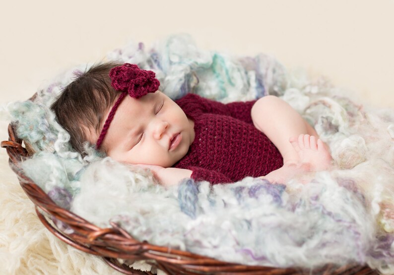 maroon newborn outfit