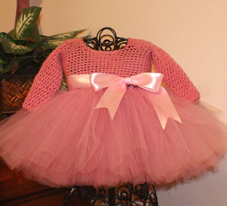 baby girl long sleeve tutu dress