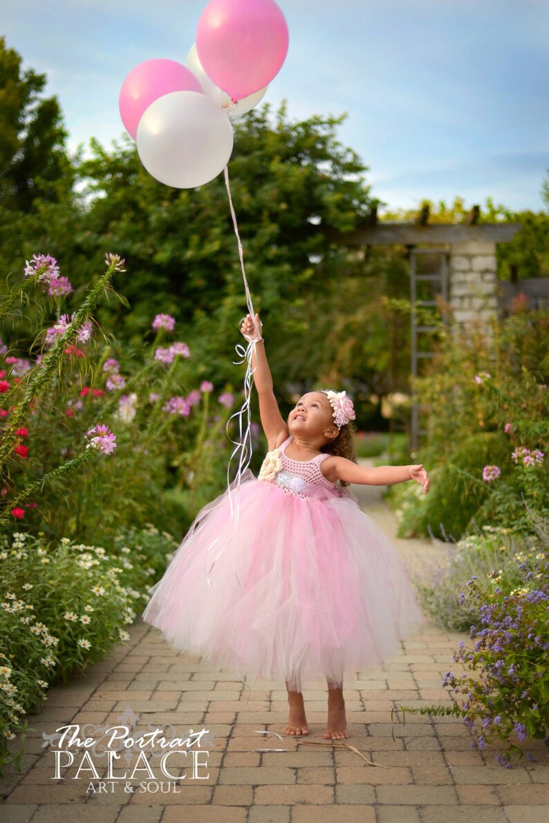 Tutu Dress Pink /& Ivory Baby Girls Tutu Dress Toddler Tutu Dress Flower Girl Tutu Dress Pageant Tutu Dress Tutu Dress