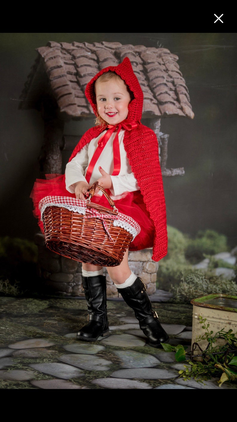 Little Red Riding Hood Halloween Costume Toddler Halloween Etsy