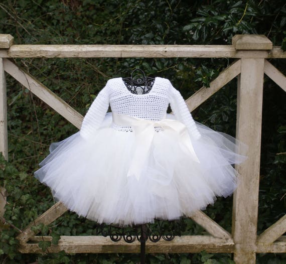 white tutu dress baby