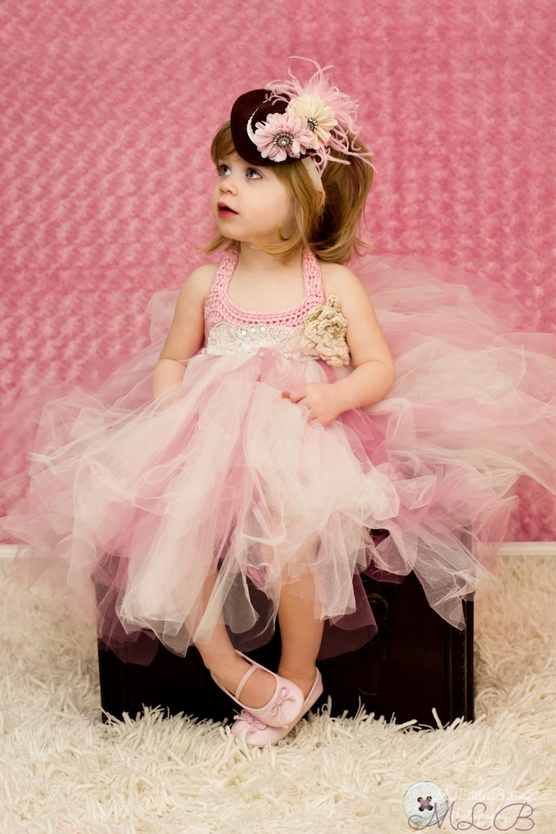 Tutu Dress Pink /& Ivory Baby Girls Tutu Dress Toddler Tutu Dress Flower Girl Tutu Dress Pageant Tutu Dress Tutu Dress