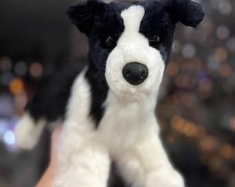ESSA ボーダーコリー犬 感情支援ぬいぐるみ 名入れギフト玩具 - Etsy 日本