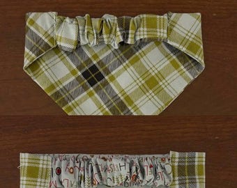 Holiday bandana Reversible scrunchie bandana Christmas bandanas for pets  XS-XL