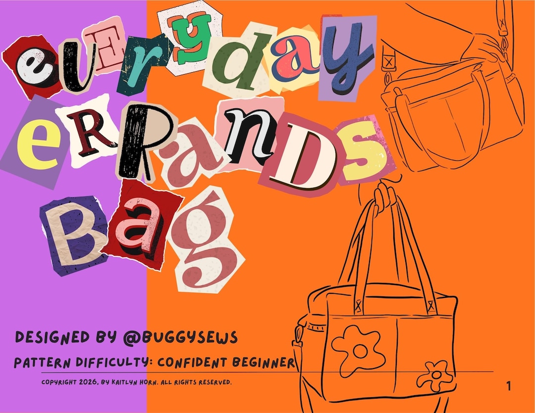 Everyday Errands Bag Digital Sewing Pattern DIY Travel Confident ...