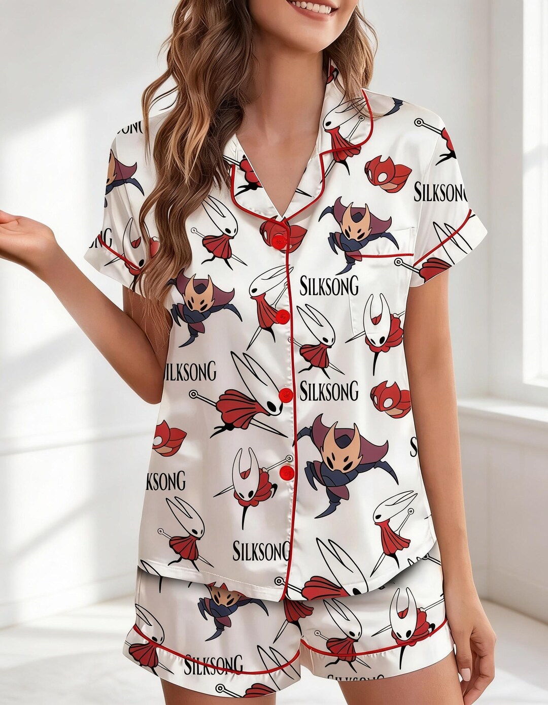 Fantasy Game Inspired Pajama Set for Women, Cute Adventure Character ...