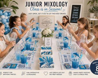 Junior Mixology Party Package Kit for 8 - Shark Attack Splash