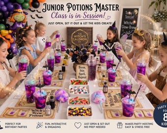 Junior Mixology Party Package Kit for 8 - Witch’s Brew (Limited Halloween Edition)