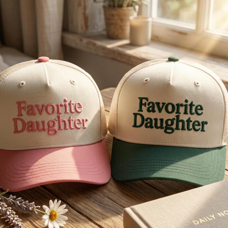 Gorra de camionero bordada "Hija favorita" imagen 2