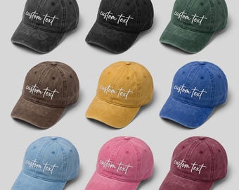 Gorra de béisbol personalizada bordada, estilo camionero vintage, regalos para clubes, gorra para despedida de soltera.