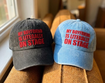 Gorra de béisbol bordada, gorra de concierto para novia estrella de rock, gorra de cantante con gráfico original