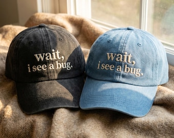 Embroidered Bug Hat | Funny Entomology Cap, Nature Lover Gift