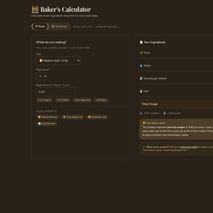Sourdough Studio Baking Tracker | Digital Sourdough Companion (Offline App) image 5