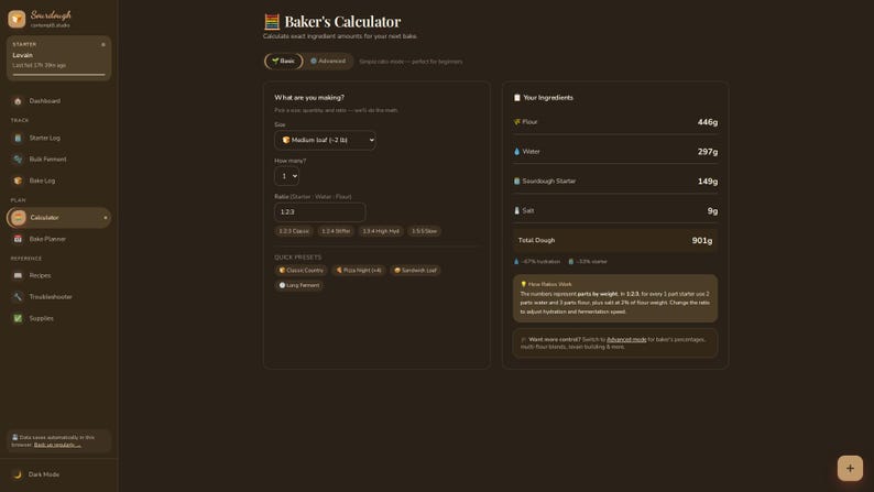 Sourdough Studio Baking Tracker | Digital Sourdough Companion (Offline App) image 5
